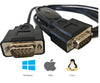 6Ft (6 Feet) USB to Dual Serial RS232 Converter Adapter FTDI Chip Win, Mac, Linux, Android