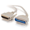 DB25 (25-Pin) Male to Centronics 36-Pin Male Parallel Printer Cable 28AWG
