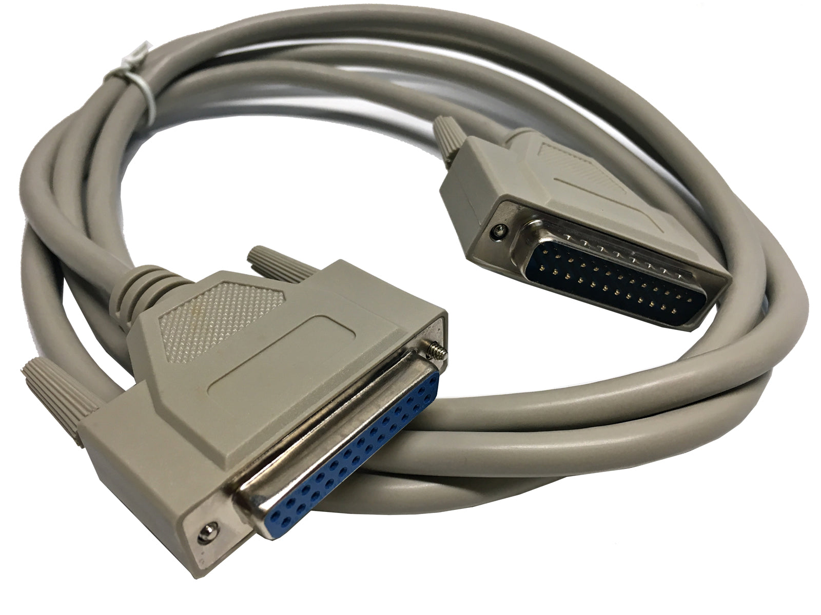 DB25 Male to Female M/F Extension Parallel Cable UL, RoHS Compliant